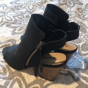 Just Fab black booties